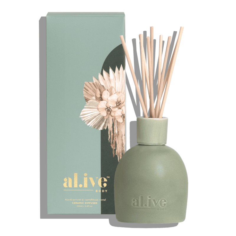 al.ive Blackcurrant & Caribbean Wood Soy Diffuser