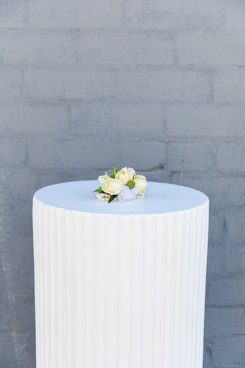 White Mini Rose Corsage